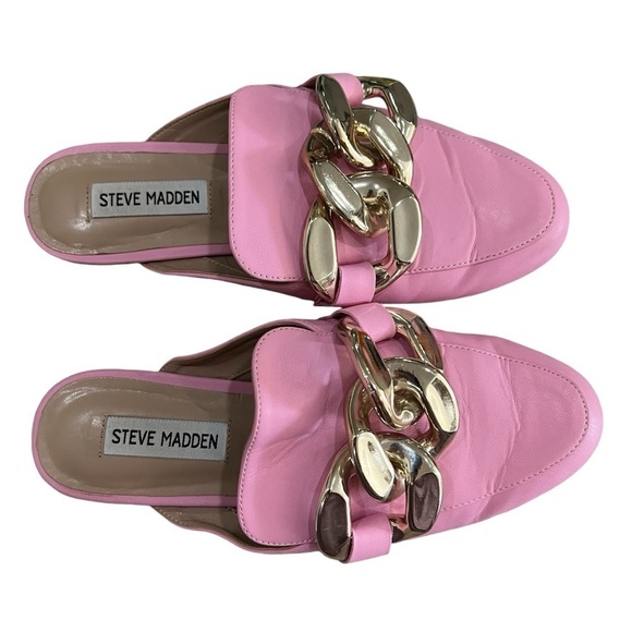Steve Madden Women’s 7.5 Kiki Vegan Slip On Barbie Pink Loafer Shoes - Picture 1 of 7